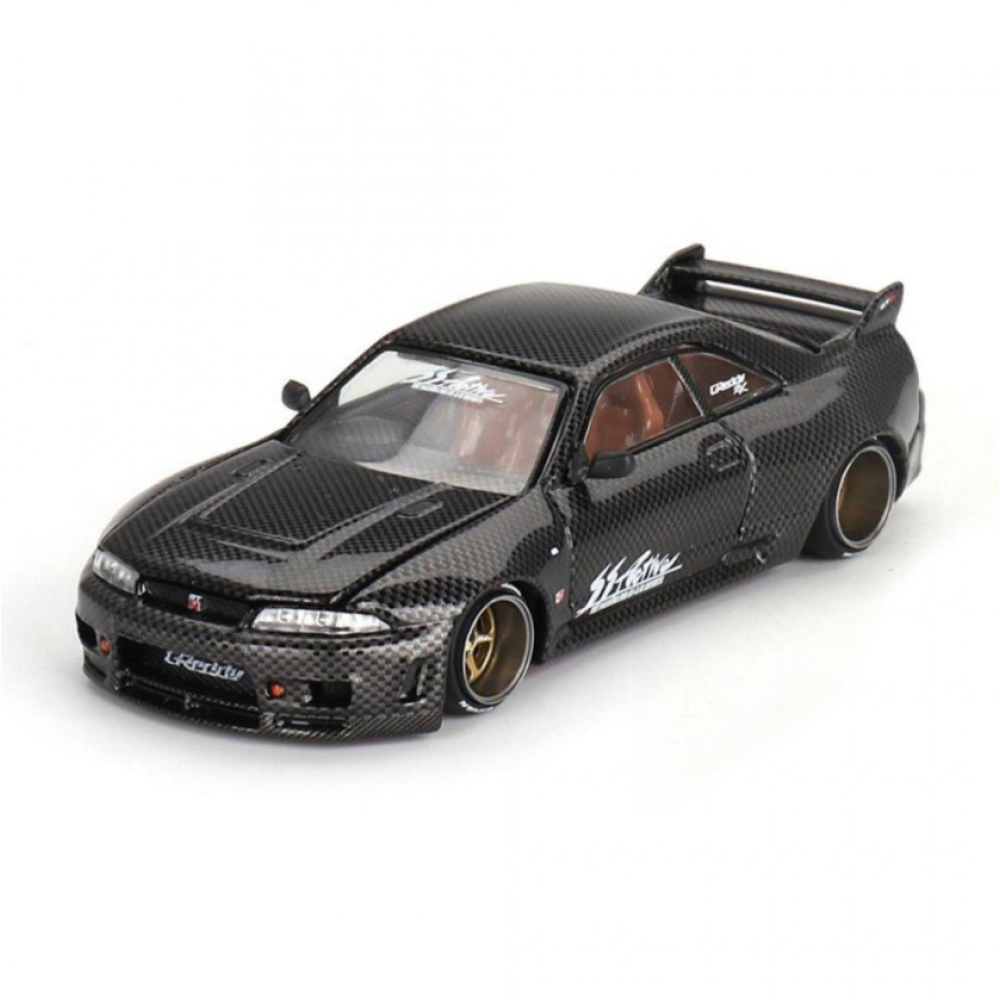 ミニカー KAIDO HOUSE BLK LTD R33 GT-R Машинка Mini GT x Kaido House Nissan GT-R (R33) Active Carbon R